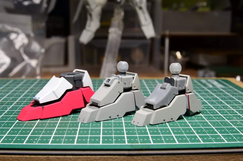 キット素組みとパーツ改修の比較 制作工程